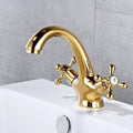 Avtoit | Bathroom Accessories Faucet Double Cross Handle Low Arc Industrial Sink Faucet