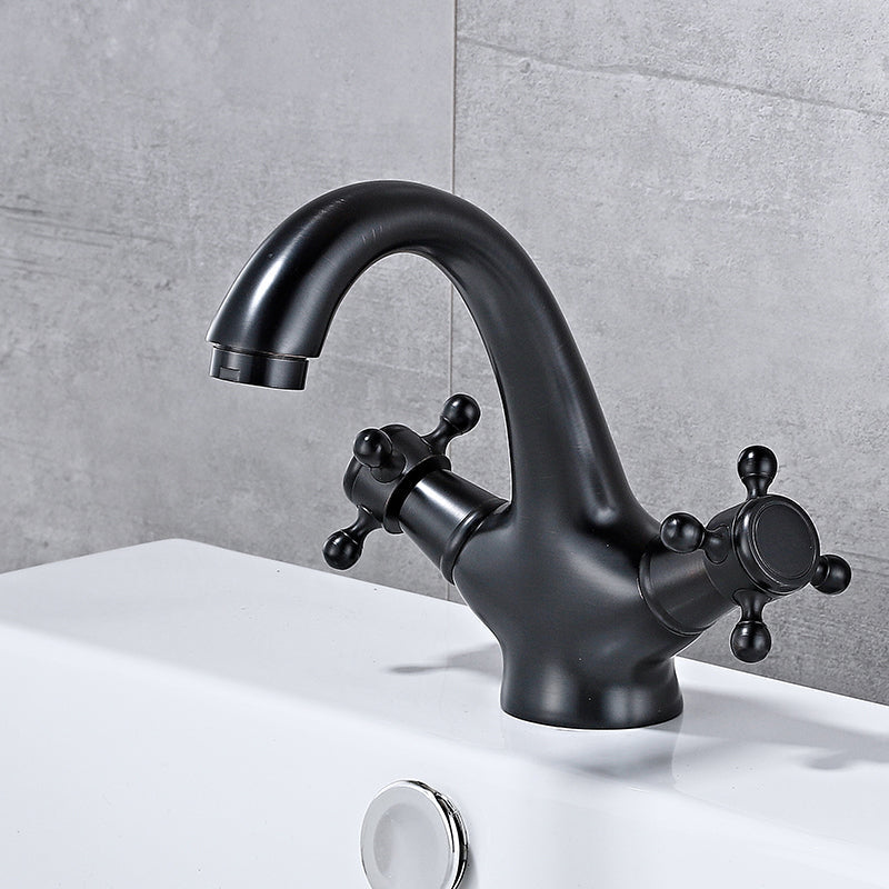 Avtoit | Bathroom Accessories Faucet Double Cross Handle Low Arc Industrial Sink Faucet