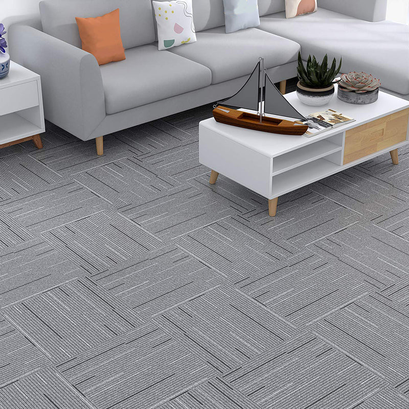 Avtoit | Fabric Look Plastic Floor Water Resistant Square Edge Floor Tiles