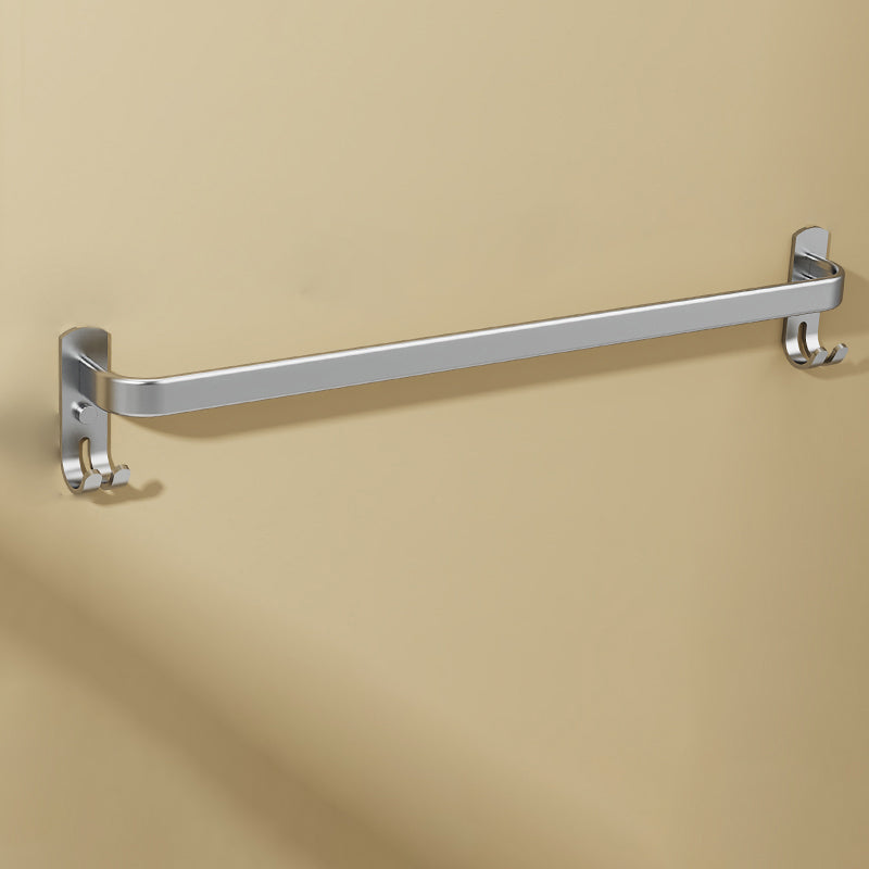 Avtoit | Minimalism Gray Bathroom Accessories Set Contemporary Style Aluminum Towel Holder
