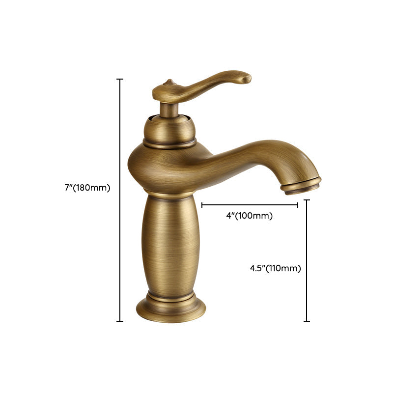 Avtoit | Brass Bathroom Vessel Sink Faucet Single Handle Round Basin Faucet with Water Hose