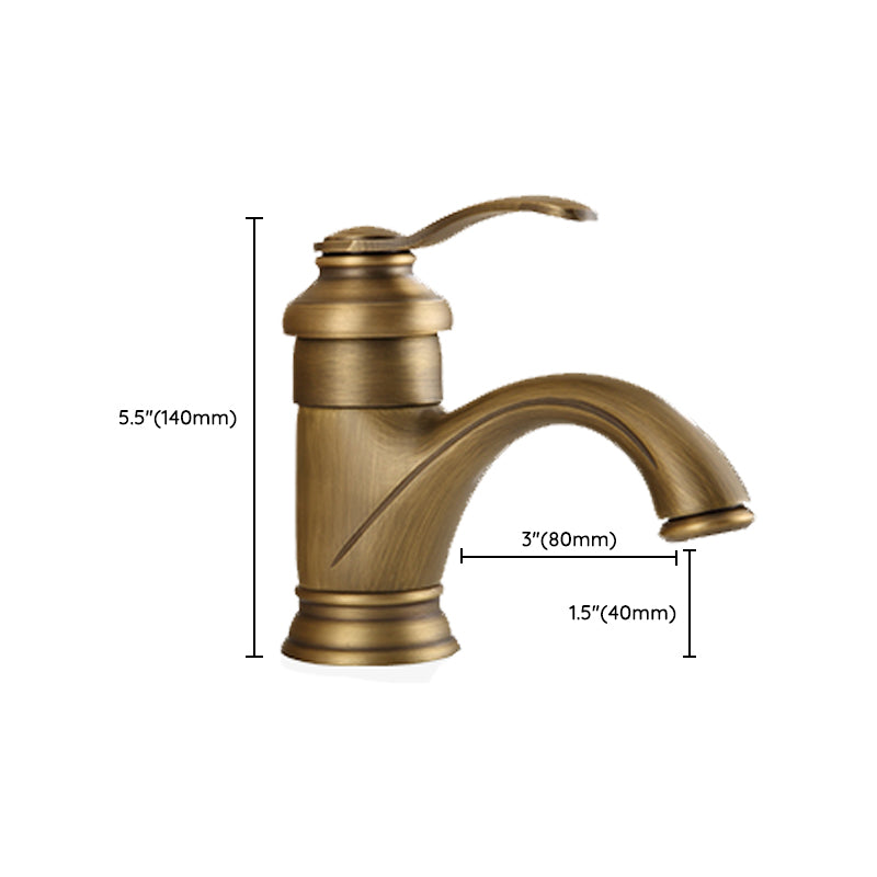Avtoit | Brass Bathroom Vessel Sink Faucet Single Handle Round Basin Faucet with Water Hose