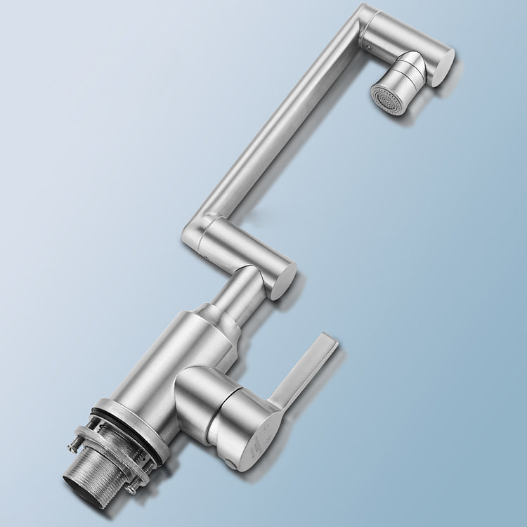 Avtoit | Swiveling Outlet Vessel Sink Faucet Stainless Steel Lever Handle Sink Faucet with Water Hose