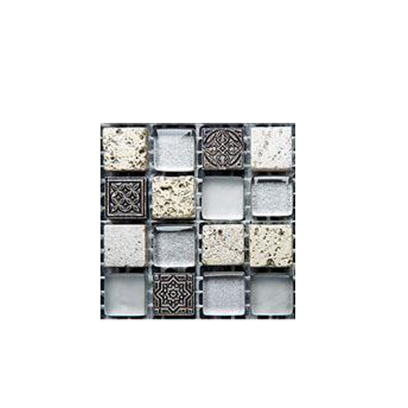 Avtoit | Pattern Color Stone Peel and Stick Mosaic Tile Peel and Stick Tiles Set of 20