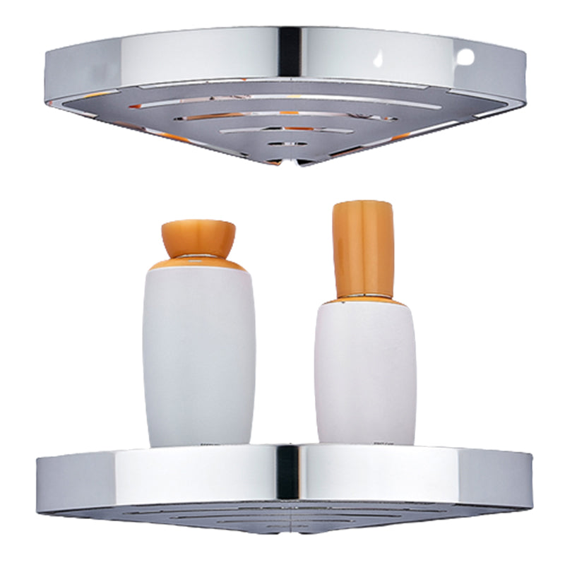 Avtoit | Silver/Black Bathroom Set Modern 1/2/3 Piece Anti-Rust Bathroom Shelf