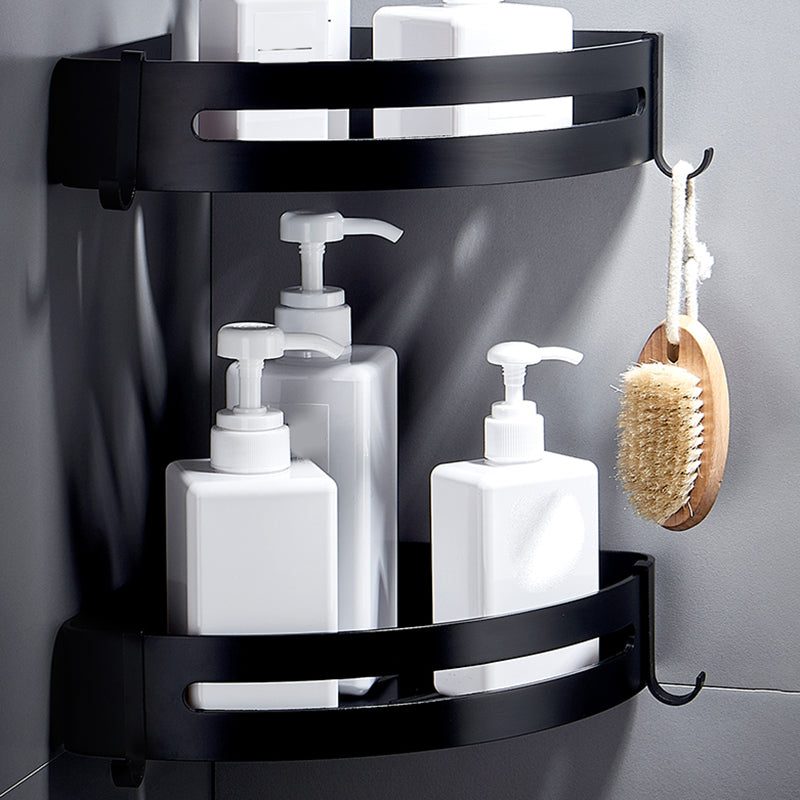 Avtoit | Black Bathroom Set Modern 1/2/3 - Piece Anti-Rust Bathroom Rack