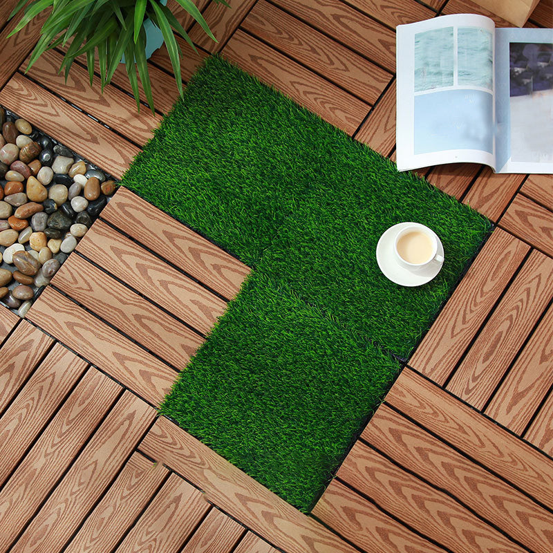 Avtoit | Outdoor Deck tiles with striped detail composite snap parts wood deck tiles