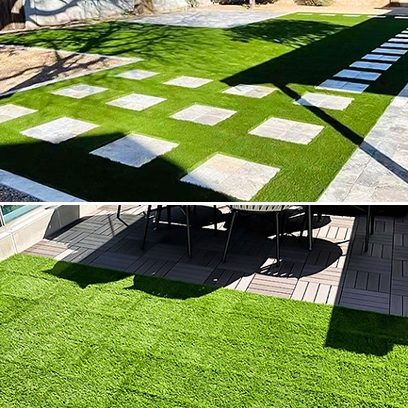 Avtoit | Outdoor Deck tiles with striped detail composite snap parts wood deck tiles