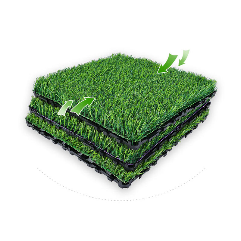 Avtoit | Outdoor Deck tiles with striped detail composite snap parts wood deck tiles