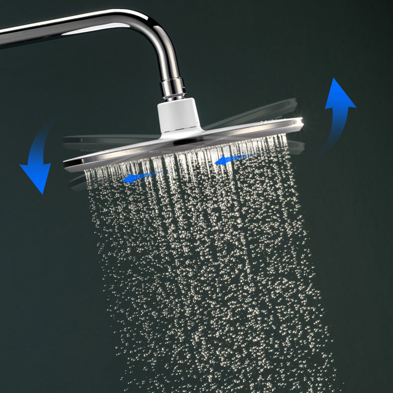 Avtoit | Bathroom white shower head combination modern round fixed shower head