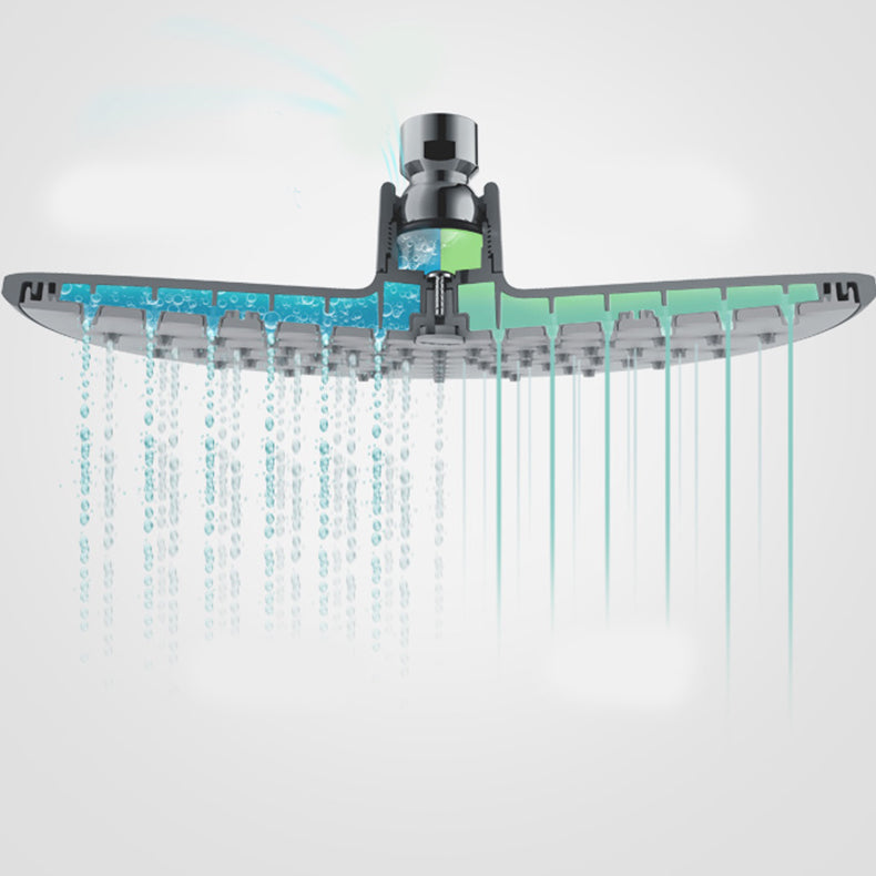 Avtoit | Bathroom white shower head combination modern round fixed shower head