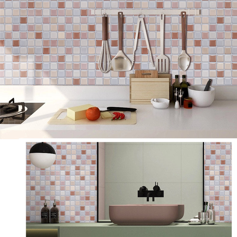 Avtoit | Peel and Stick PVC Tile Kitchen Waterproof Mosaic Backsplash Wall Tile