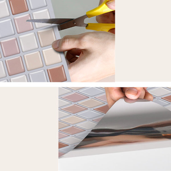 Avtoit | Peel and Stick PVC Tile Kitchen Waterproof Mosaic Backsplash Wall Tile