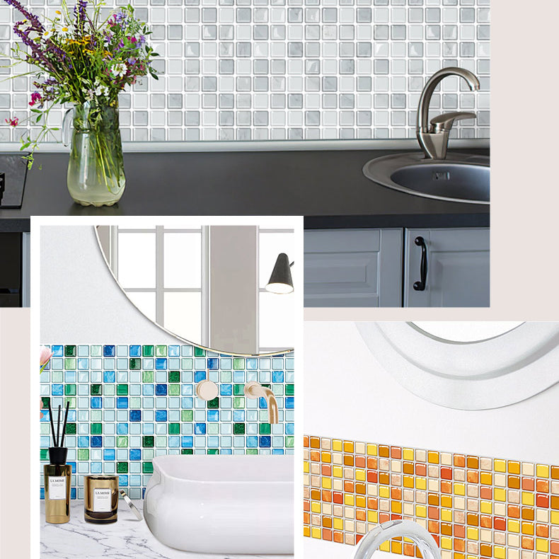 Avtoit | Peel and Stick PVC Tile Kitchen Waterproof Mosaic Backsplash Wall Tile