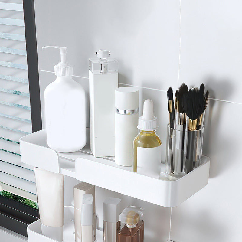 Avtoit | White Bathroom Set Modern 1/2/3 - Pieces Stainless Steel Bathroom Shelf