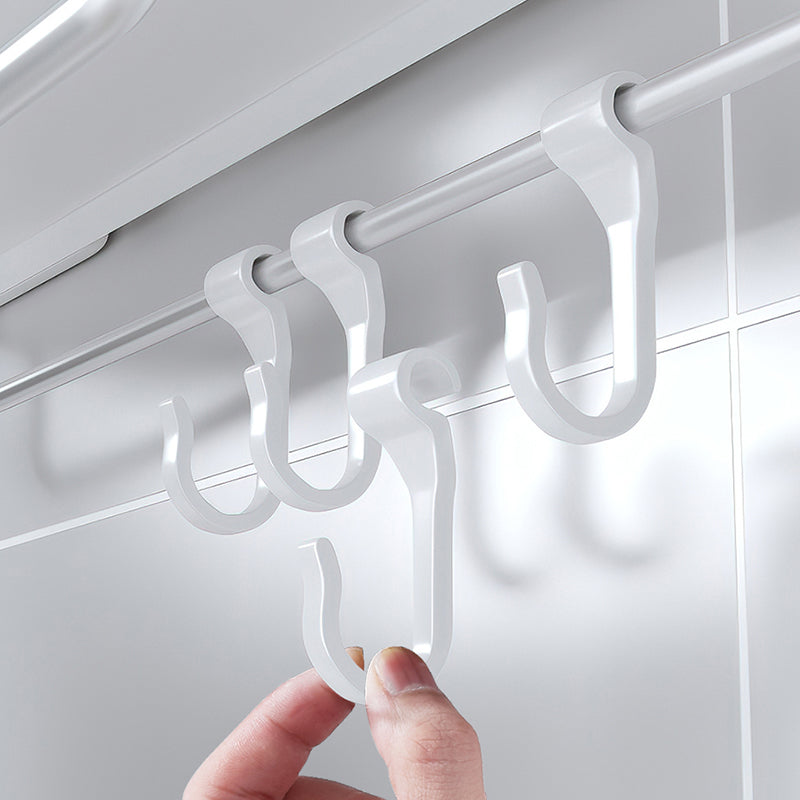 Avtoit | White Bathroom Set Modern 1/2/3 - Pieces Stainless Steel Bathroom Shelf