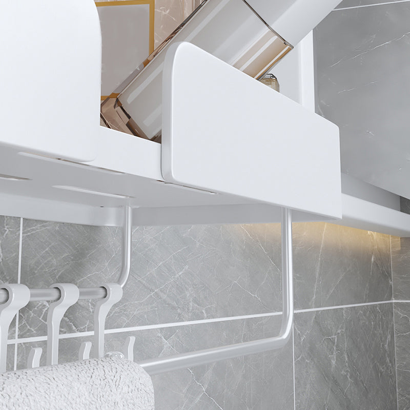 Avtoit | White Bathroom Set Modern 1/2/3 - Pieces Stainless Steel Bathroom Shelf