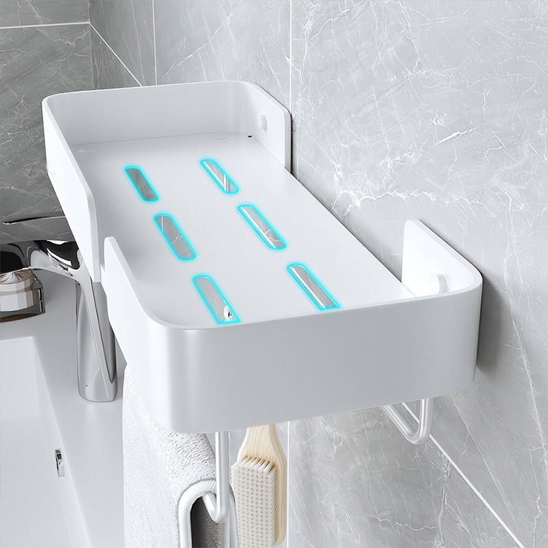 Avtoit | White Bathroom Set Modern 1/2/3 - Pieces Stainless Steel Bathroom Shelf