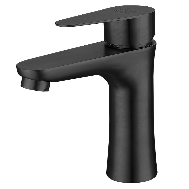 Avtoit | Round Vessel Faucet Lever Handle Stainless Steel Bathroom Faucet with Water Hose