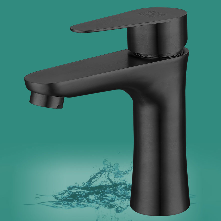 Avtoit | Round Vessel Faucet Lever Handle Stainless Steel Bathroom Faucet with Water Hose