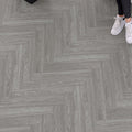 Avtoit | Scratch-resistant plastic floor Rectangular fabric look square edge floor