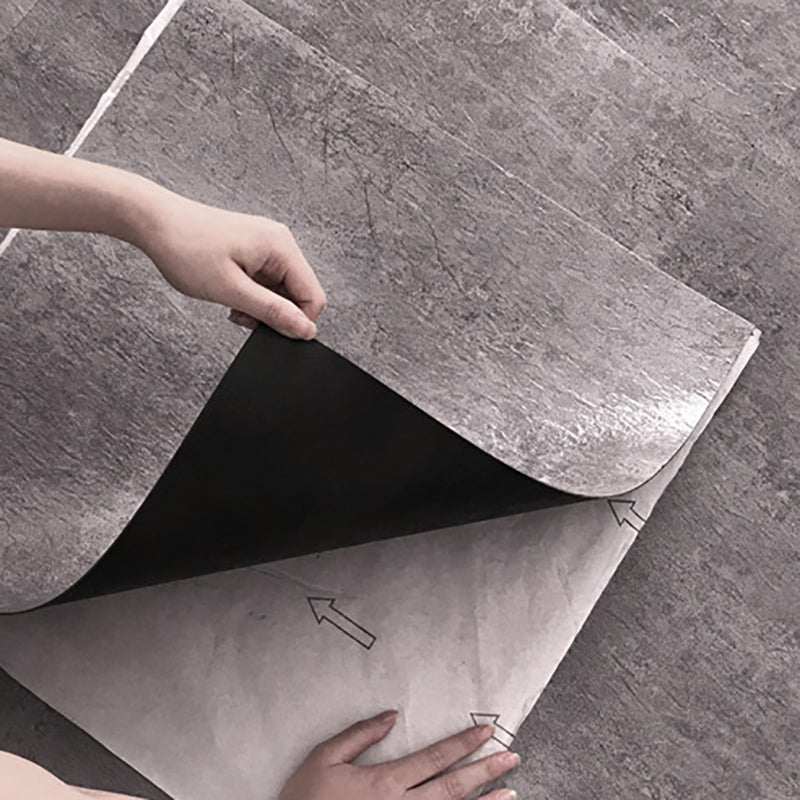 Avtoit | Waterproof Plastic Floor Rectangular Fabric Look Square Edge Floor Tile