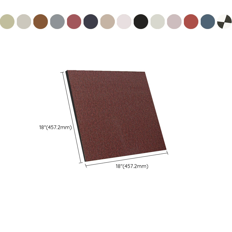 Avtoit | Waterproof Plastic Floor Rectangular Fabric Look Square Edge Floor Tile
