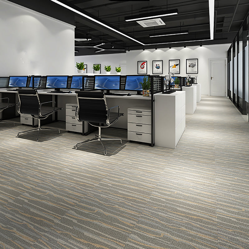 Avtoit | Waterproof Plastic Floor Rectangular Fabric Look Square Edge Floor Tile