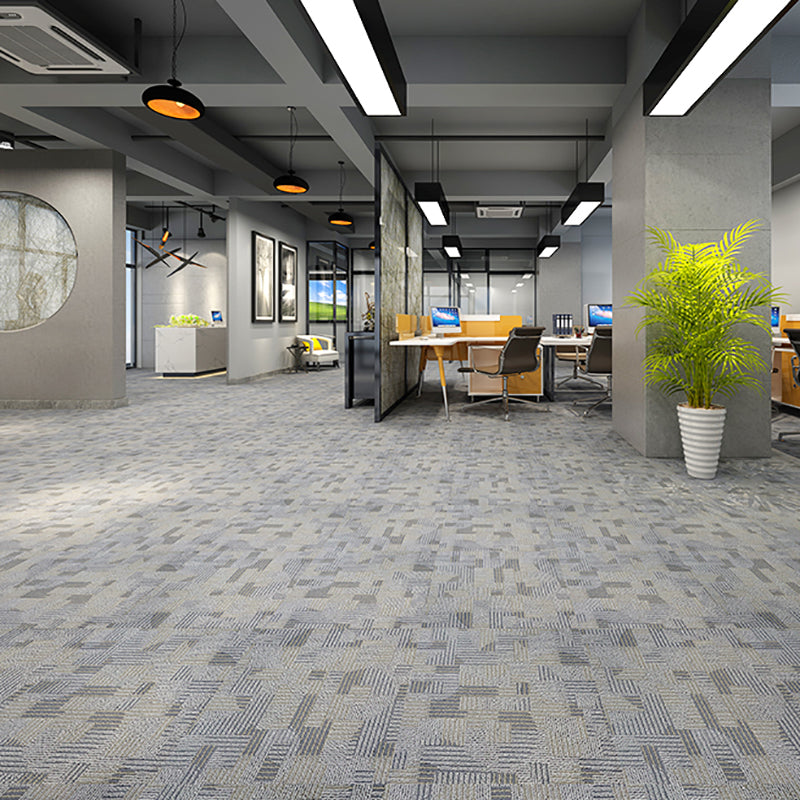 Avtoit | Waterproof Plastic Floor Rectangular Fabric Look Square Edge Floor Tile