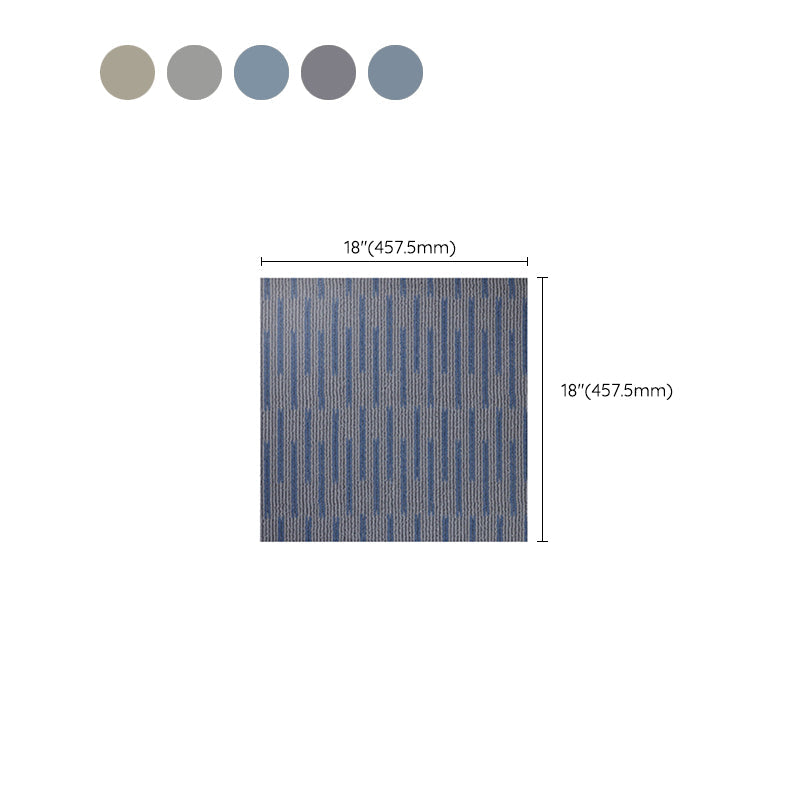 Avtoit | Waterproof Plastic Floor Rectangular Fabric Look Square Edge Floor Tile