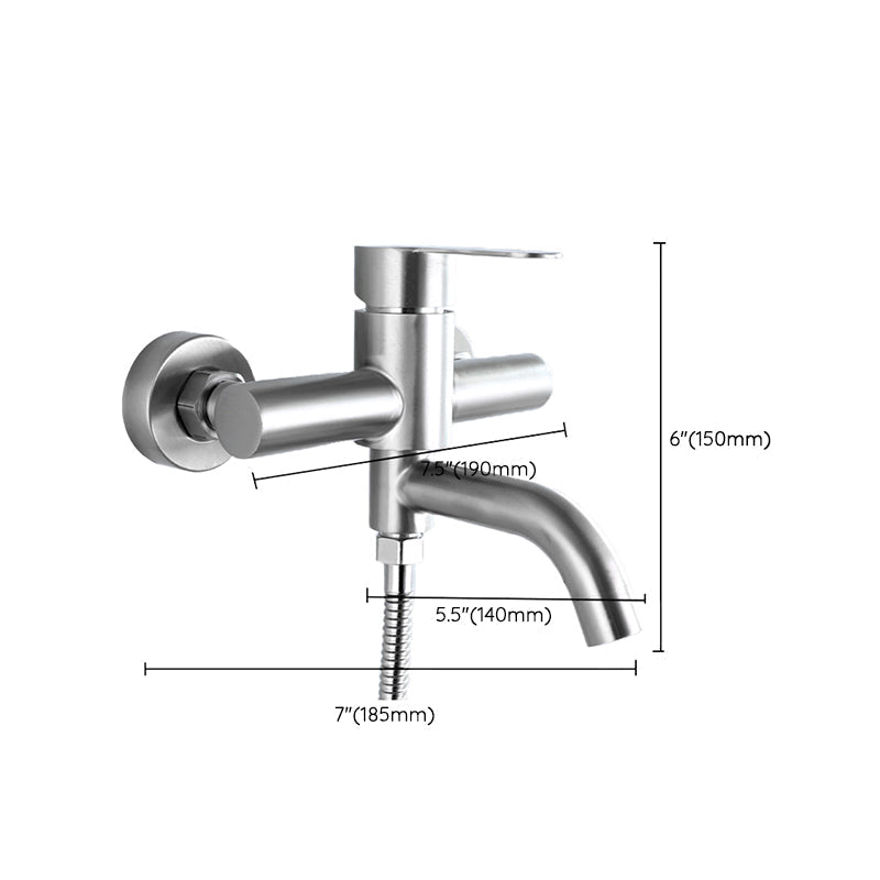 Avtoit | Modern Bathtub Faucet 304 Stainless Steel Swivel Spout Wall-Mounted Bathtub Faucet Cover