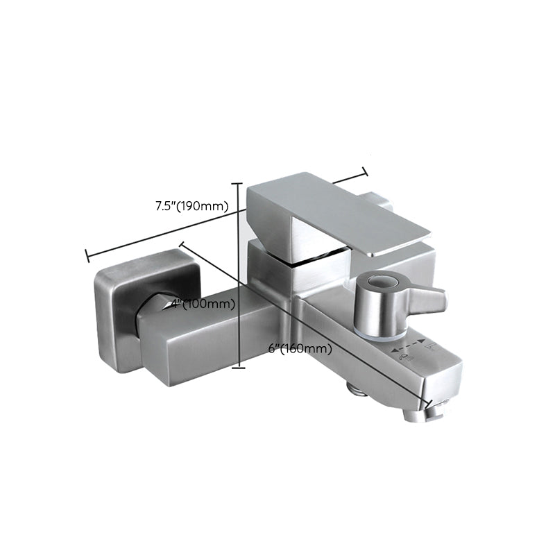 Avtoit | Modern Bathtub Faucet Mounting Kit 304 Stainless Steel Wall Mount Bathroom Faucet