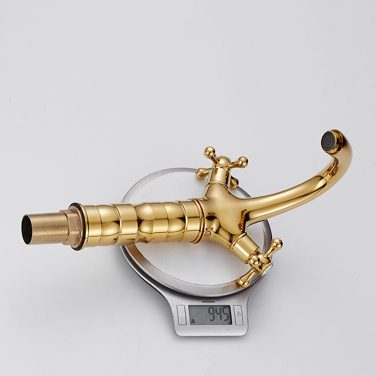 Avtoit | Vintage Wide Spread Bathroom Faucet Industrial Lever Sink Faucet