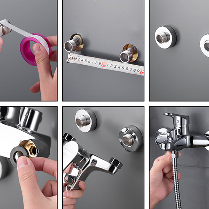 Avtoit | Popular Wall-Mounted Bathtub Faucet Fixed Lever Handle Bathtub Filler Trim