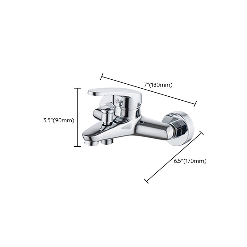 Avtoit | Popular Wall-Mounted Bathtub Faucet Fixed Lever Handle Bathtub Filler Trim