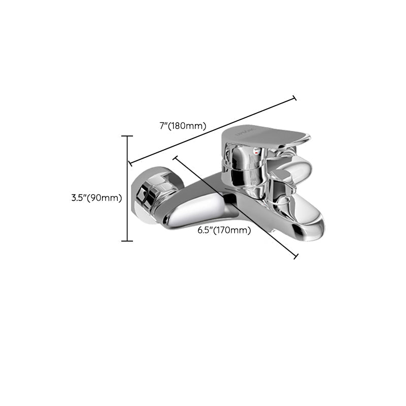 Avtoit | Popular Wall-Mounted Bathtub Faucet Fixed Lever Handle Bathtub Filler Trim