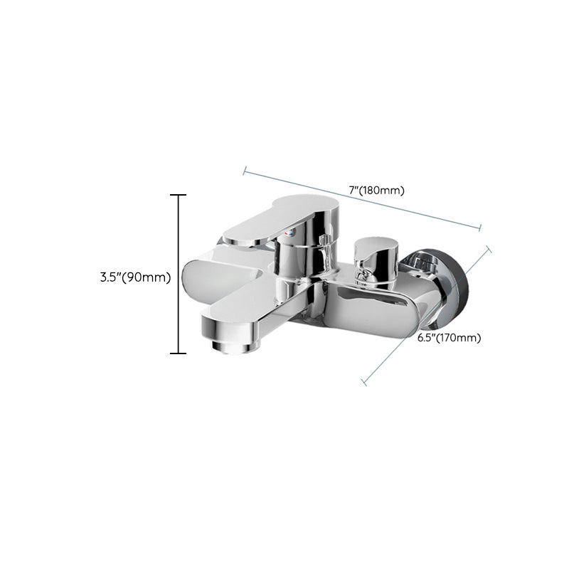Avtoit | Popular Wall-Mounted Bathtub Faucet Fixed Lever Handle Bathtub Filler Trim