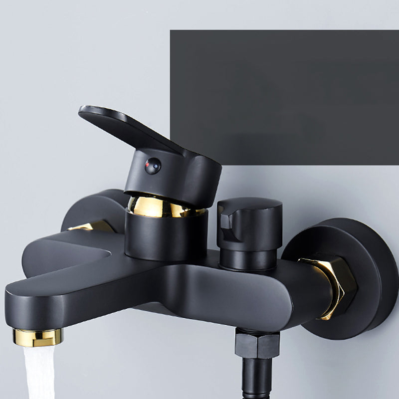 Avtoit | Modern Bathtub Faucet Lever Handle Wall Mounted Fixed Bathtub Faucet