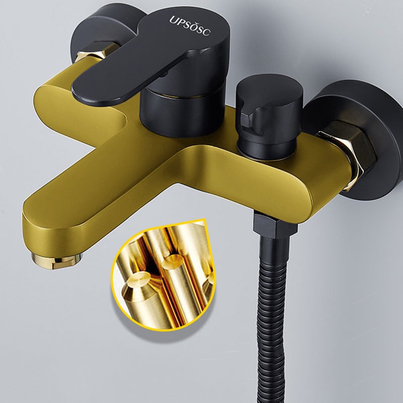 Avtoit | Modern Bathtub Faucet Lever Handle Wall Mounted Fixed Bathtub Faucet