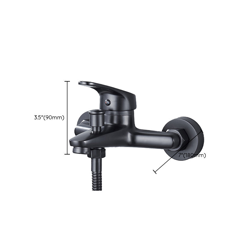 Avtoit | Modern Bathtub Faucet Lever Handle Wall Mounted Fixed Bathtub Faucet
