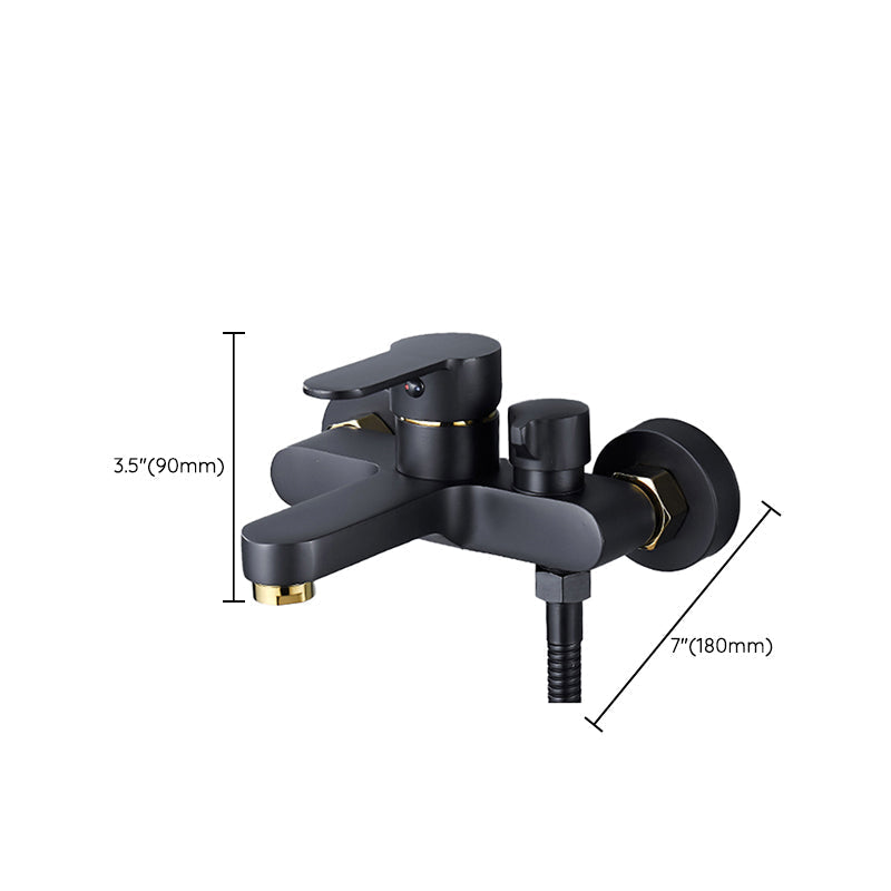 Avtoit | Modern Bathtub Faucet Lever Handle Wall Mounted Fixed Bathtub Faucet