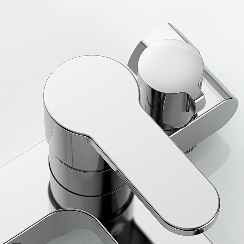 Avtoit | Single Lever Bath Mixer 2 Holes Wall Mounted Hand Shower Low Arc Tub Filler