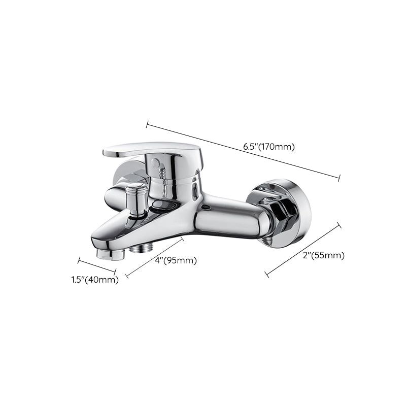 Avtoit | Single Lever Bath Mixer 2 Holes Wall Mounted Hand Shower Low Arc Tub Filler