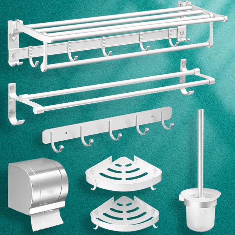 Avtoit | Modern Bathroom Accessories Hardware Set White Metal Bathroom Accessories Kit