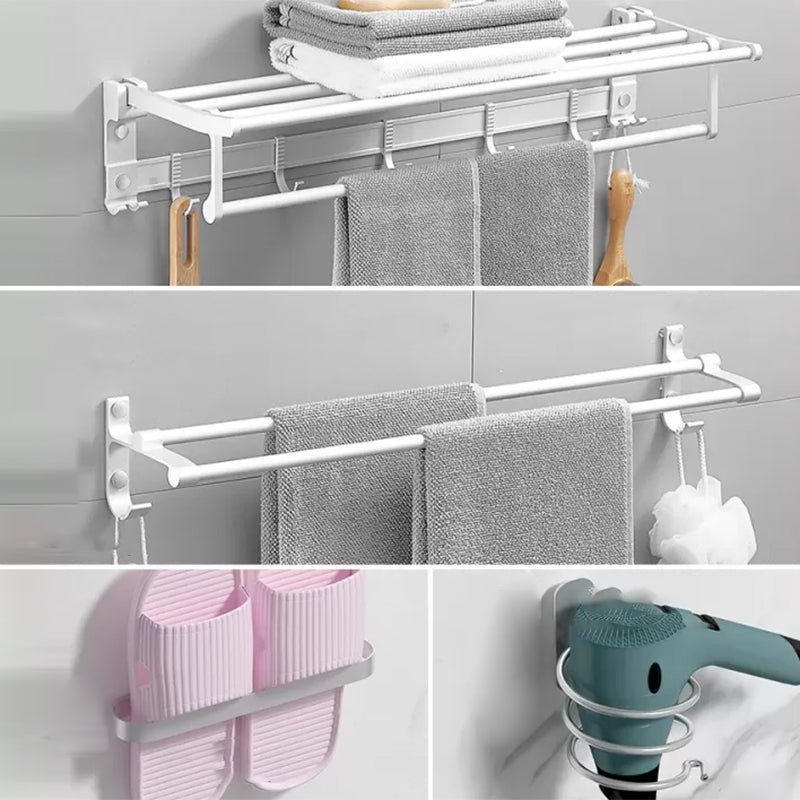 Avtoit | Modern Bathroom Accessories Hardware Set White Metal Bathroom Accessories Kit