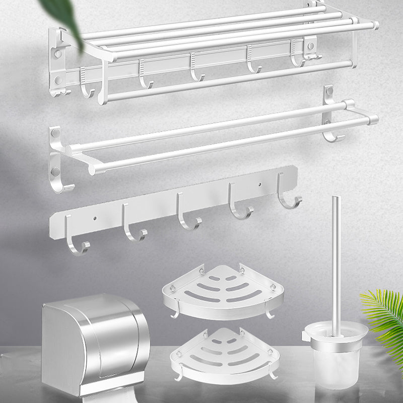 Avtoit | Modern Bathroom Accessories Hardware Set White Metal Bathroom Accessories Kit