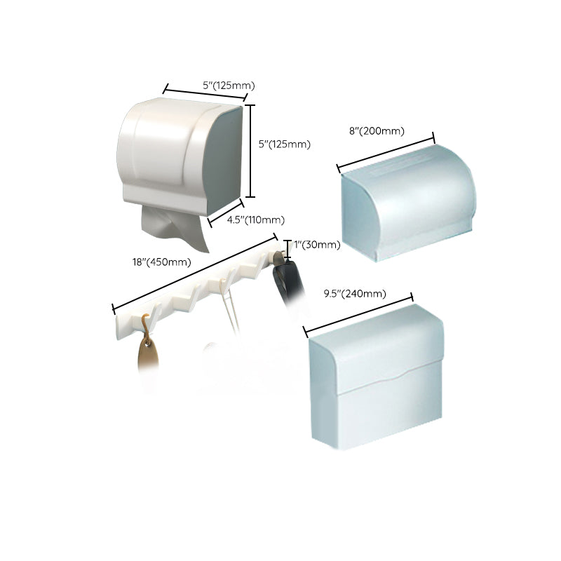 Avtoit | Modern Bathroom Hardware Set White Metal Bathroom Accessory Set