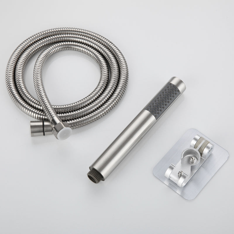Avtoit | Cylindrical Hand Shower with Self-Cleaning Stainless Steel Wall Shower Head