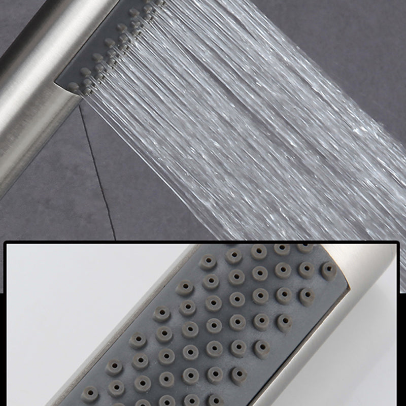 Avtoit | Cylindrical Hand Shower with Self-Cleaning Stainless Steel Wall Shower Head
