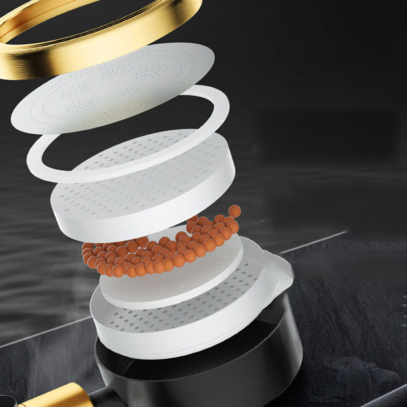 Avtoit | Modern Metal Hand Shower in Black Water efficient round Shower Head